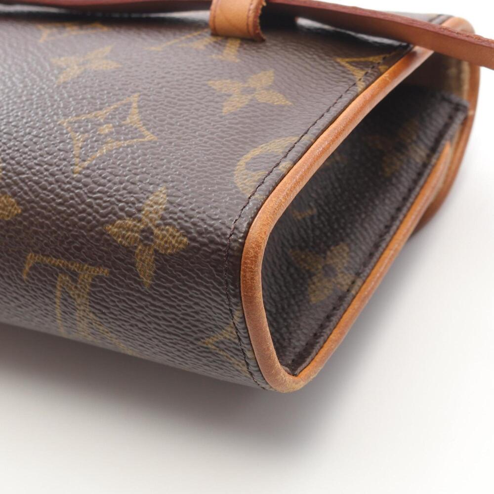 LOUIS VUITTON Authentic Brown Monogram Leather Pochette Fanny Pack - Picture 9 of 13